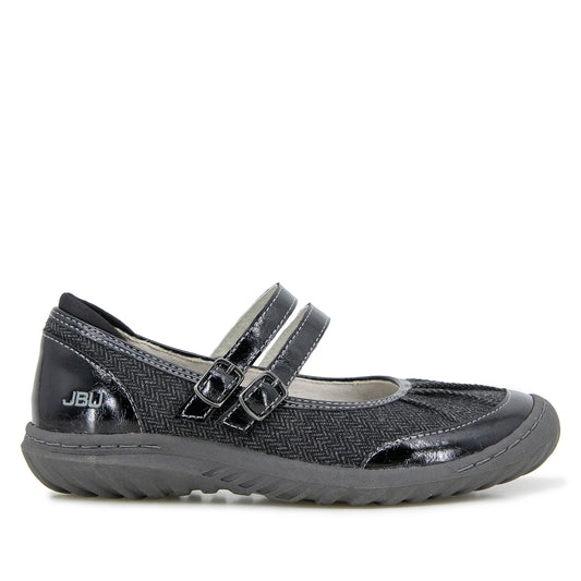 Jambu Signature - Women Simone Black Patent/Multi
