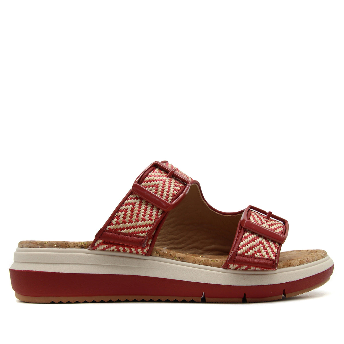 Jambu Trusted - Women Kona Red/Cream Raffia