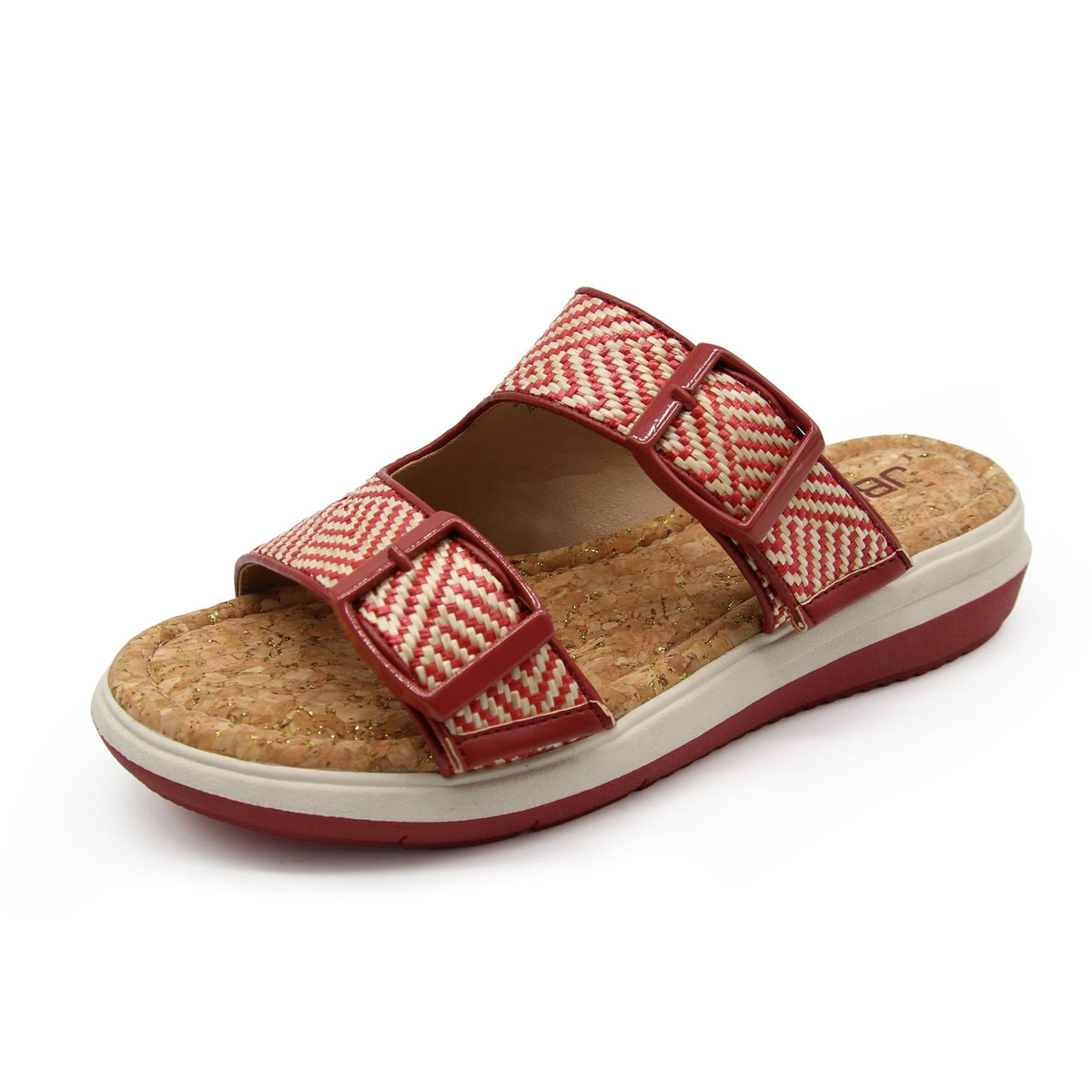 Jambu Trusted - Women Kona Red/Cream Raffia