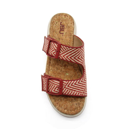 Jambu Trusted - Women Kona Red/Cream Raffia