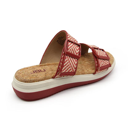 Jambu Trusted - Women Kona Red/Cream Raffia